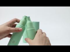 ขวดเครื่องสำอางพลาสติกเปล่าขายส่ง 80 มล., 100 มล., 120 มล., 150 มล. ขวดปั๊มโลชั่นไหล่แบน