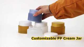 ขวดครีม PP น้ำหนักเบา - ขวดเครื่องสำอางพลาสติกที่ปรับแต่งได้พร้อมวัสดุ PP เกรดอาหารสำหรับสกินคาร์